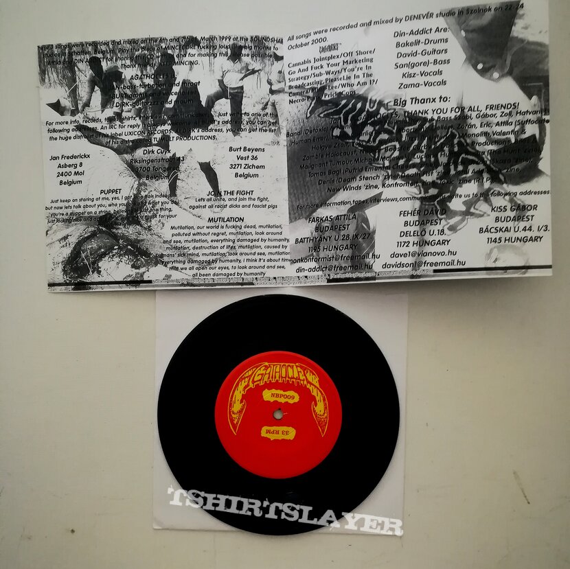 Agathocles / Din-Addict- Mutilation/ We hate Hungarian scene split 7&quot;