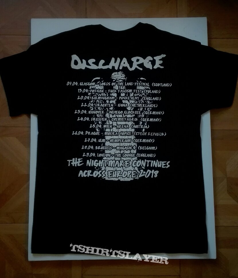 Discharge- End of days/ Across Europe tour 2018 shirt