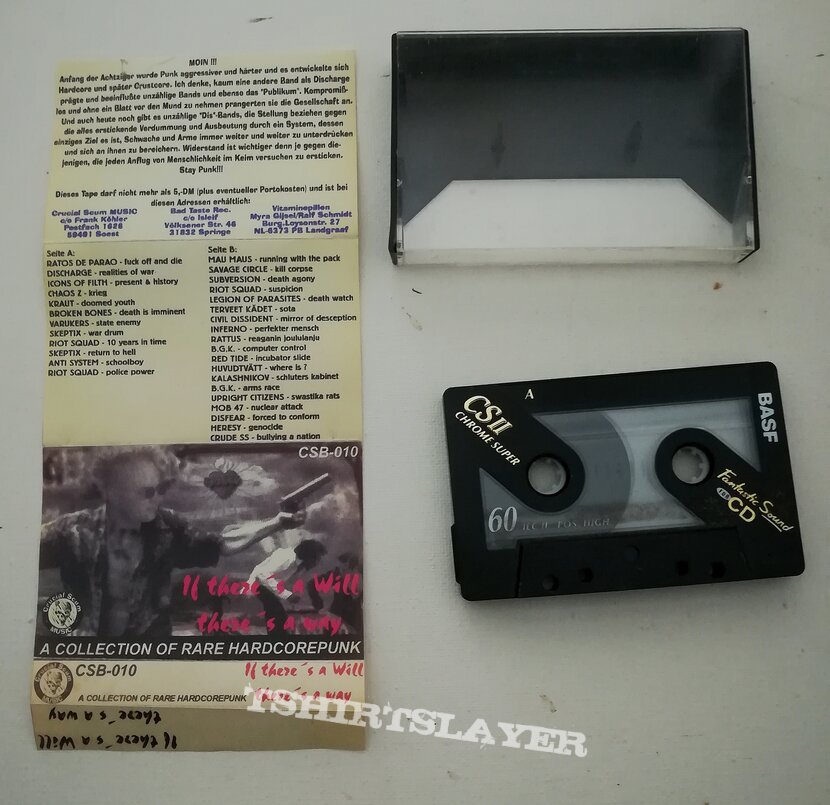 Ratos De Porão If there&#039; s a will, there&#039;s a way hc punk compilation tape