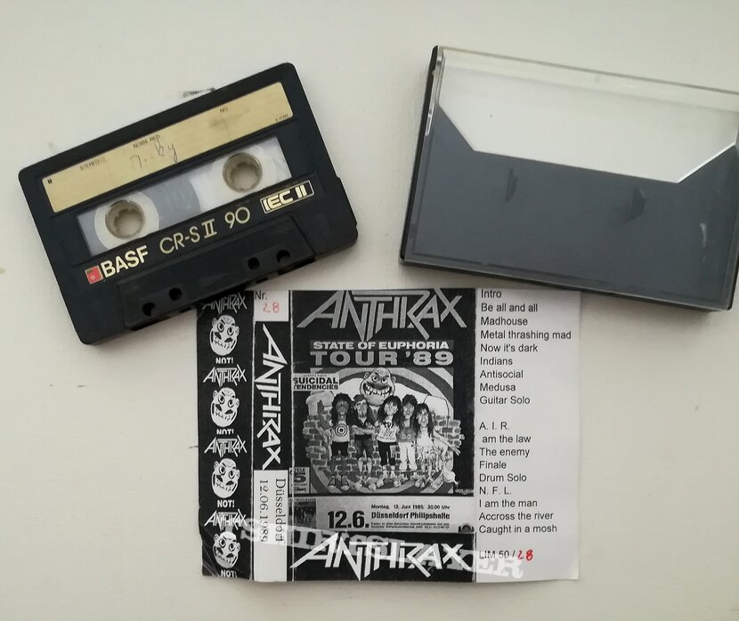 Anthrax- Düsseldorf Philipshalle 12-06-1989 live tape