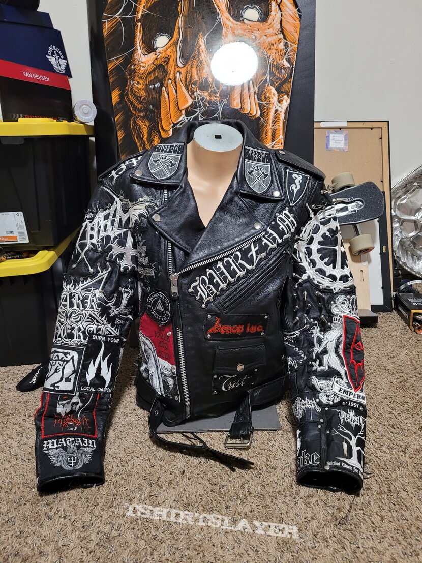 An update to my mainly taake inspired leather jacket | TShirtSlayer TShirt  and BattleJacket Gallery