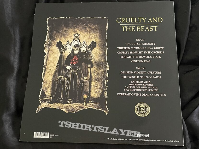 Cradle Of Filth Cruelty And The Beast Original 1998 First Press LP Cradle Of Filth Cruelty And The Beast Original 1998 First Press LP