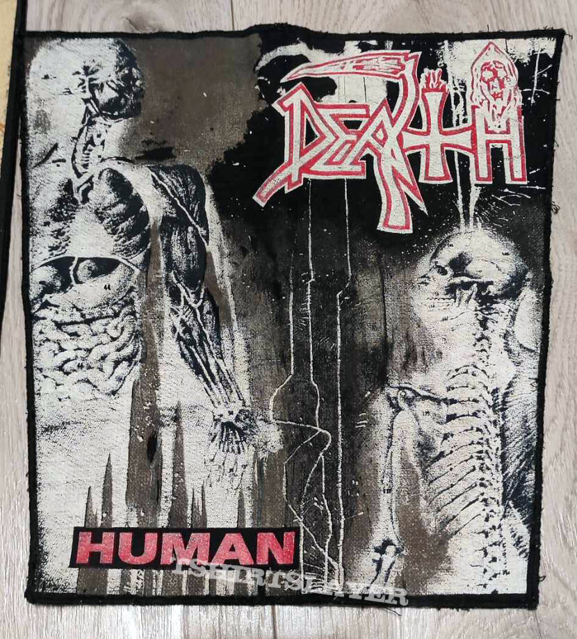 vintage Death HUMAN bootleg eastern european backpatch 