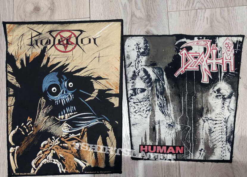 vintage Death HUMAN bootleg eastern european backpatch 