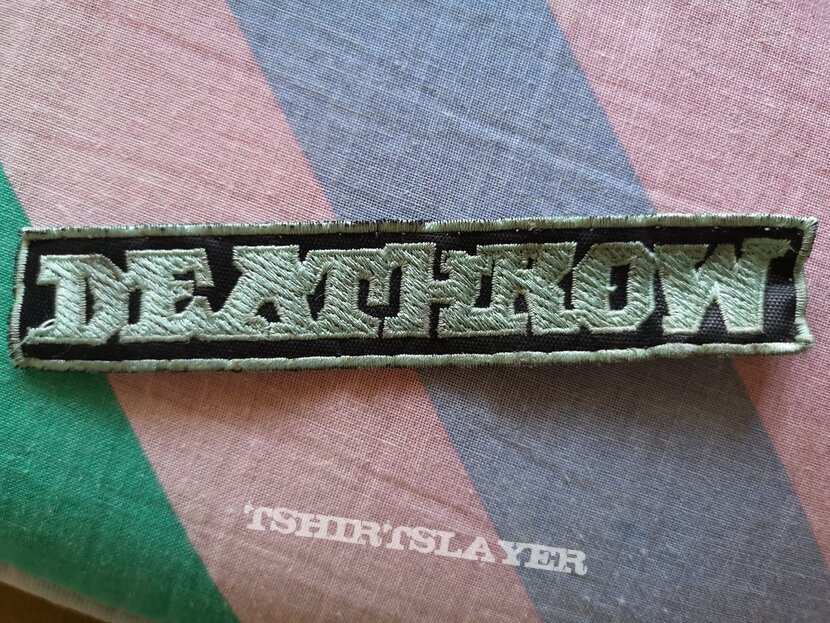 Deathrow embroidered logo strip patch