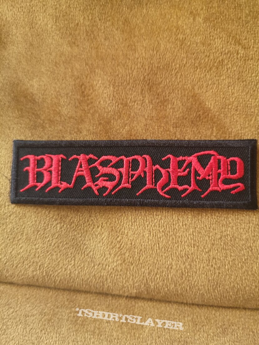 Blasphemy embroidered logo patch