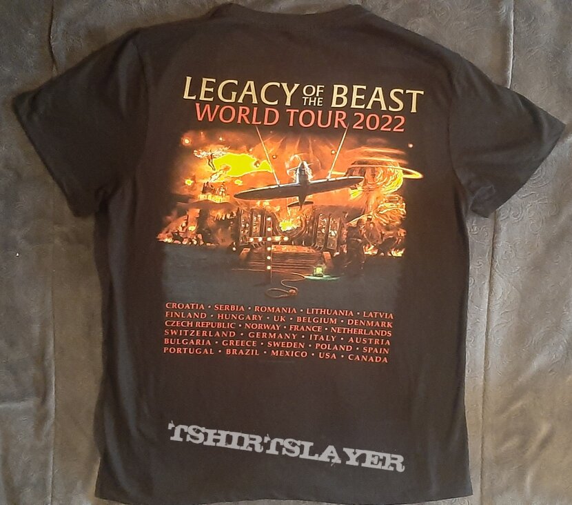 Iron Maiden Legacy of the Beast World Tour 2022 T-shirt