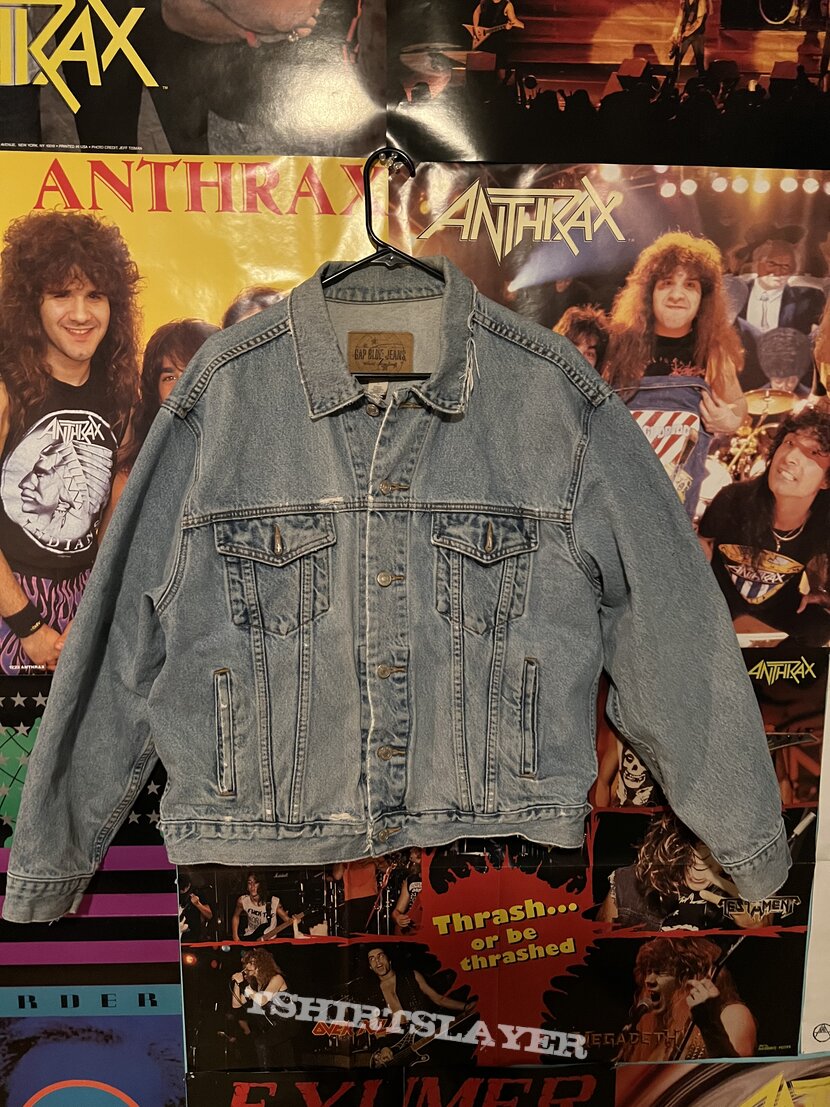 Metal old denim jacket