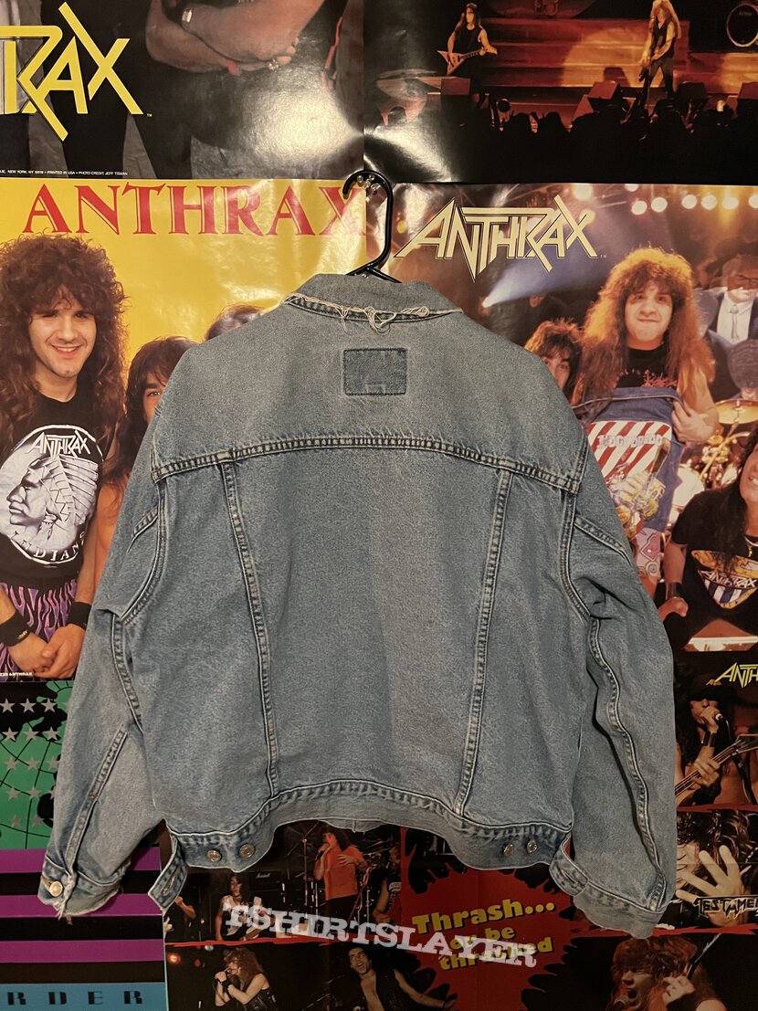 Metal old denim jacket