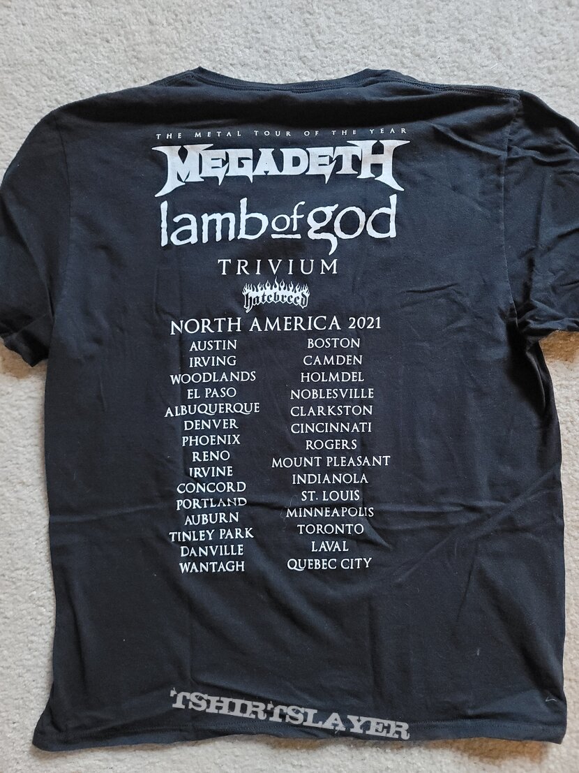 Megadeth Tour 2021 skulls