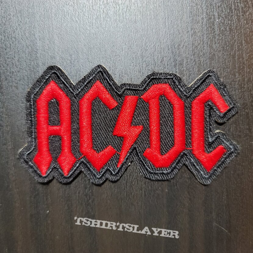 AC/DC Embroidered logo patch AC/DC Embroidered logo patch