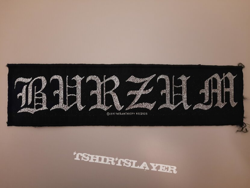 Burzum Glitter Logo Patch