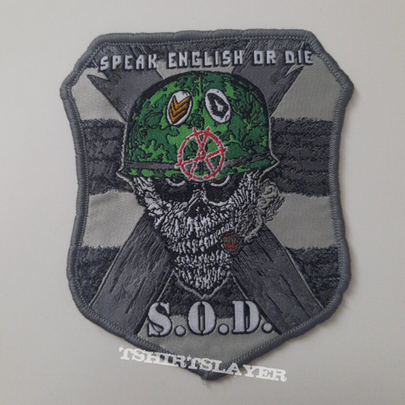 S.O.D. Speak English Or Die Patch