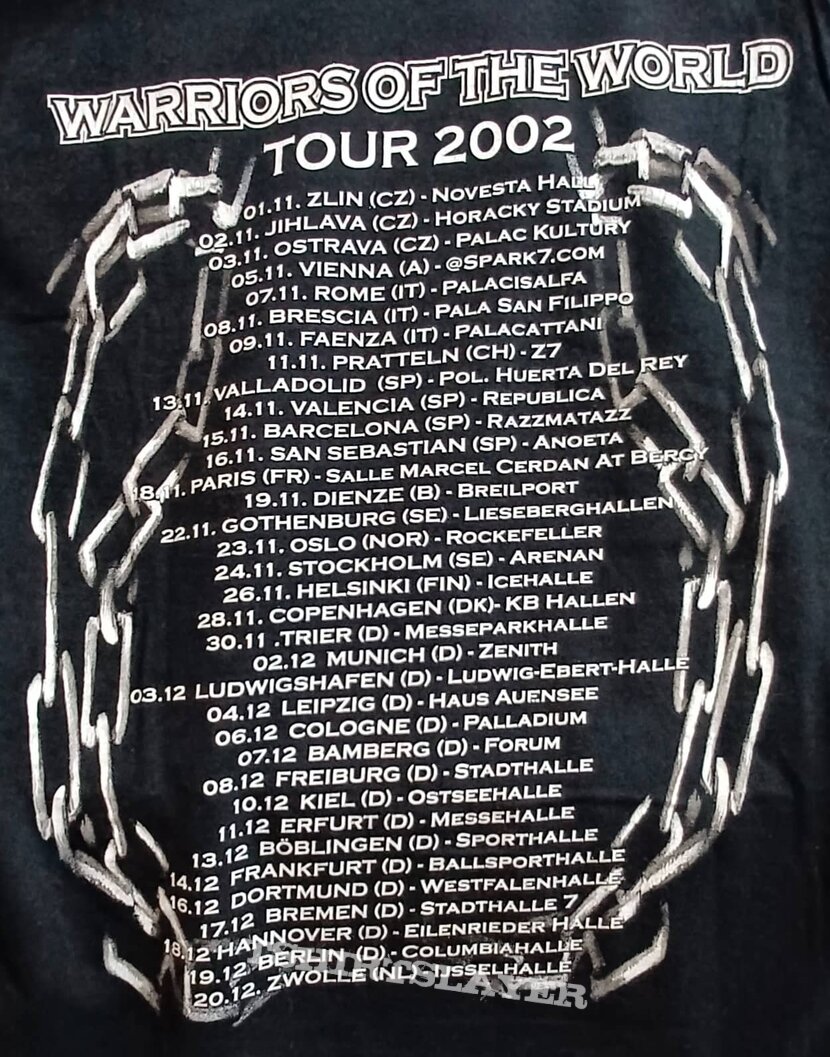Manowar Warriors Of The World 2002 Tour