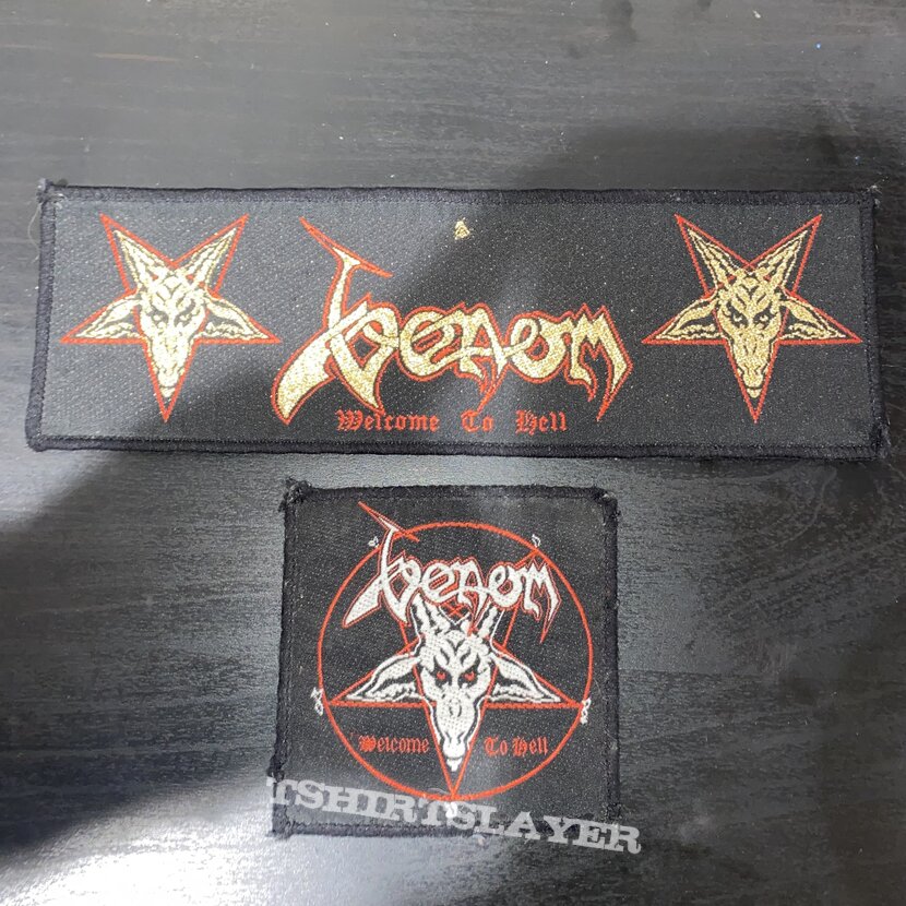 Venom Welcome To Hell original patches 