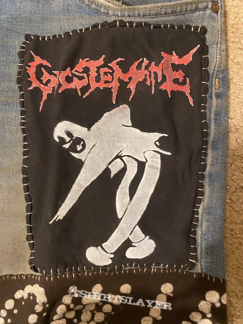 Ghostemane “Crust” style punk pants first attempt with D.I.Y. chain accessory  W.I.P. 