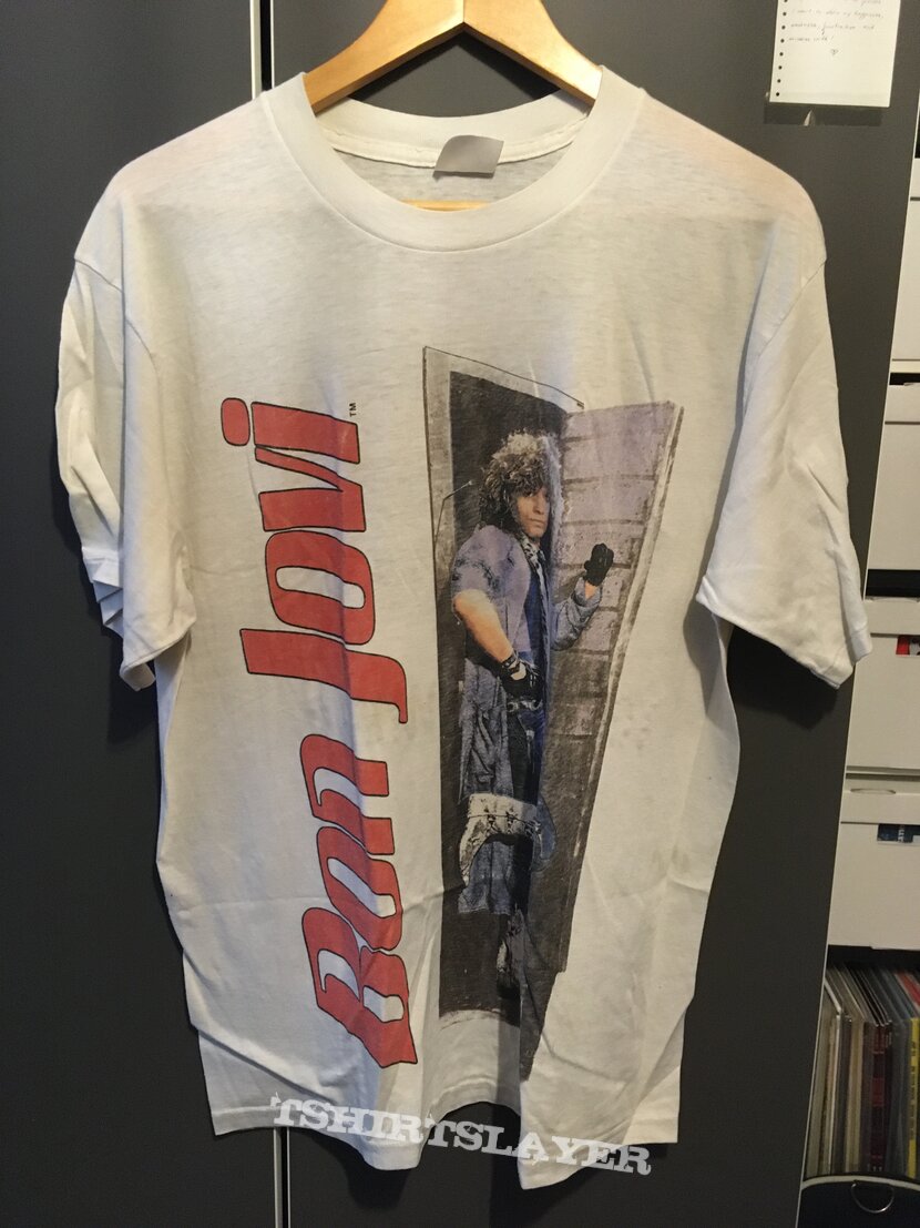 BON JOVI Slippery When Wet Tour Of The World shirt 1986