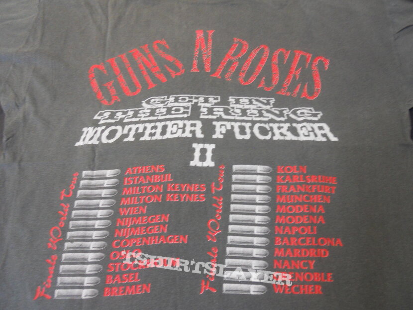 Guns N' Roses GUNS N ROSES Get in the Ring Tour 1993 - Nijmegen |  TShirtSlayer TShirt and BattleJacket Gallery