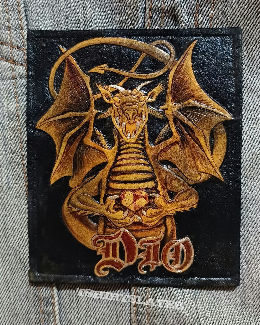 Dio Sacred Heart Leather Patch