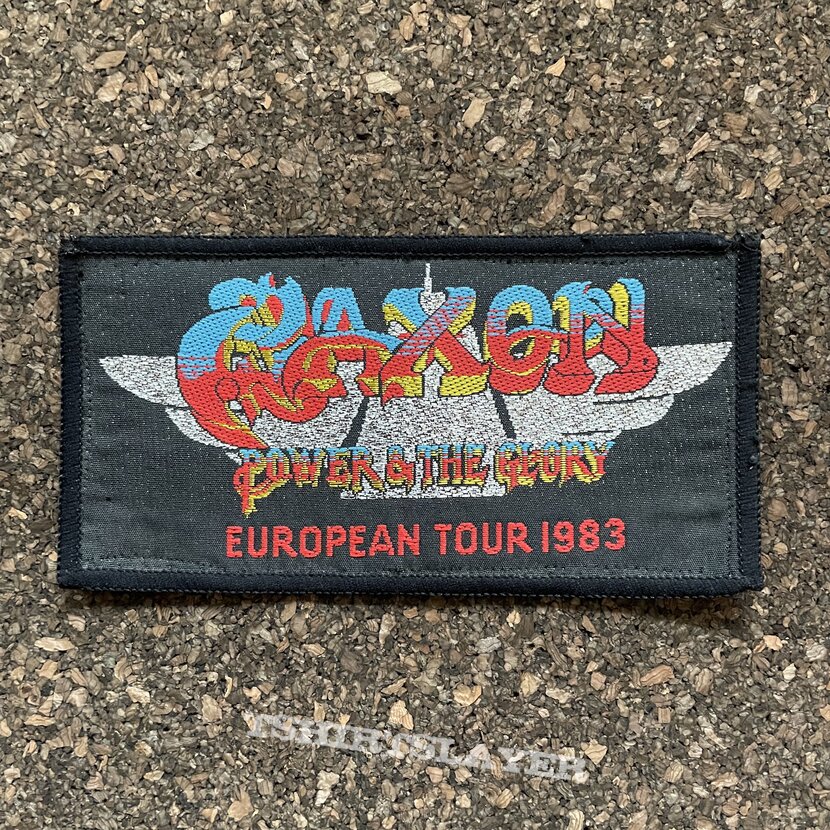 Saxon - Power &amp; The Glory - European Tour 1983, patch