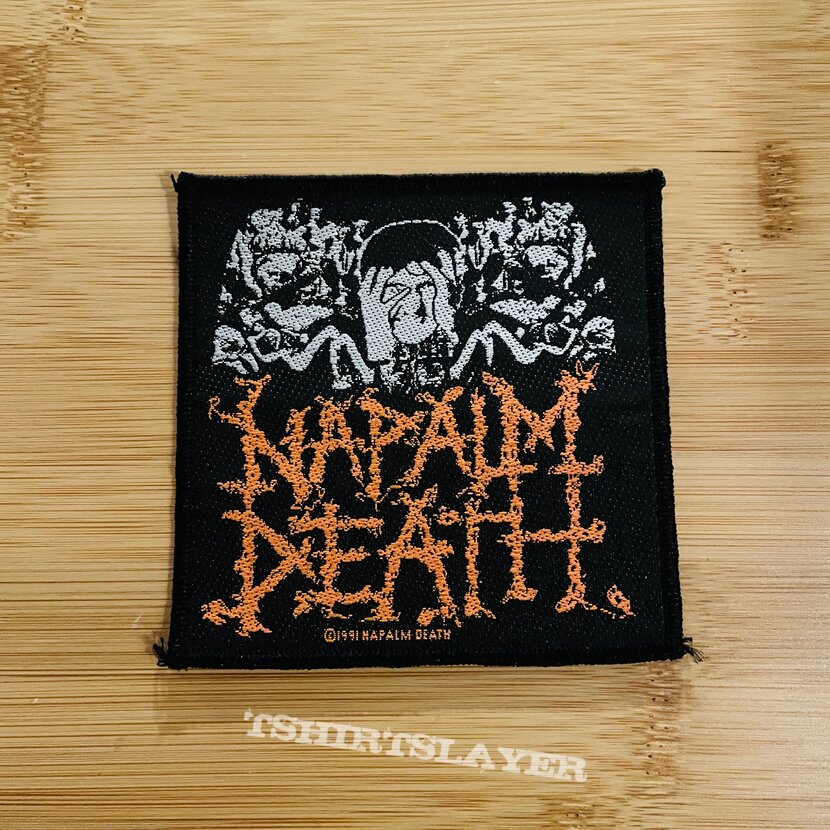 Napalm Death - From Enslavement to Obliteration, 1991 patch