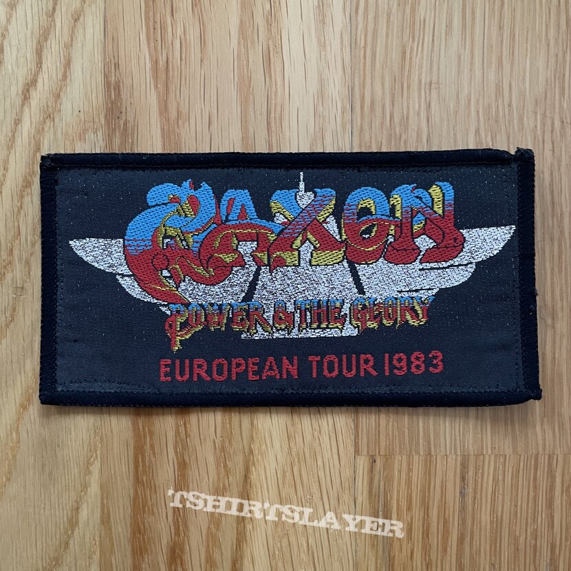 Saxon - Power &amp; The Glory - European Tour 1983, patch