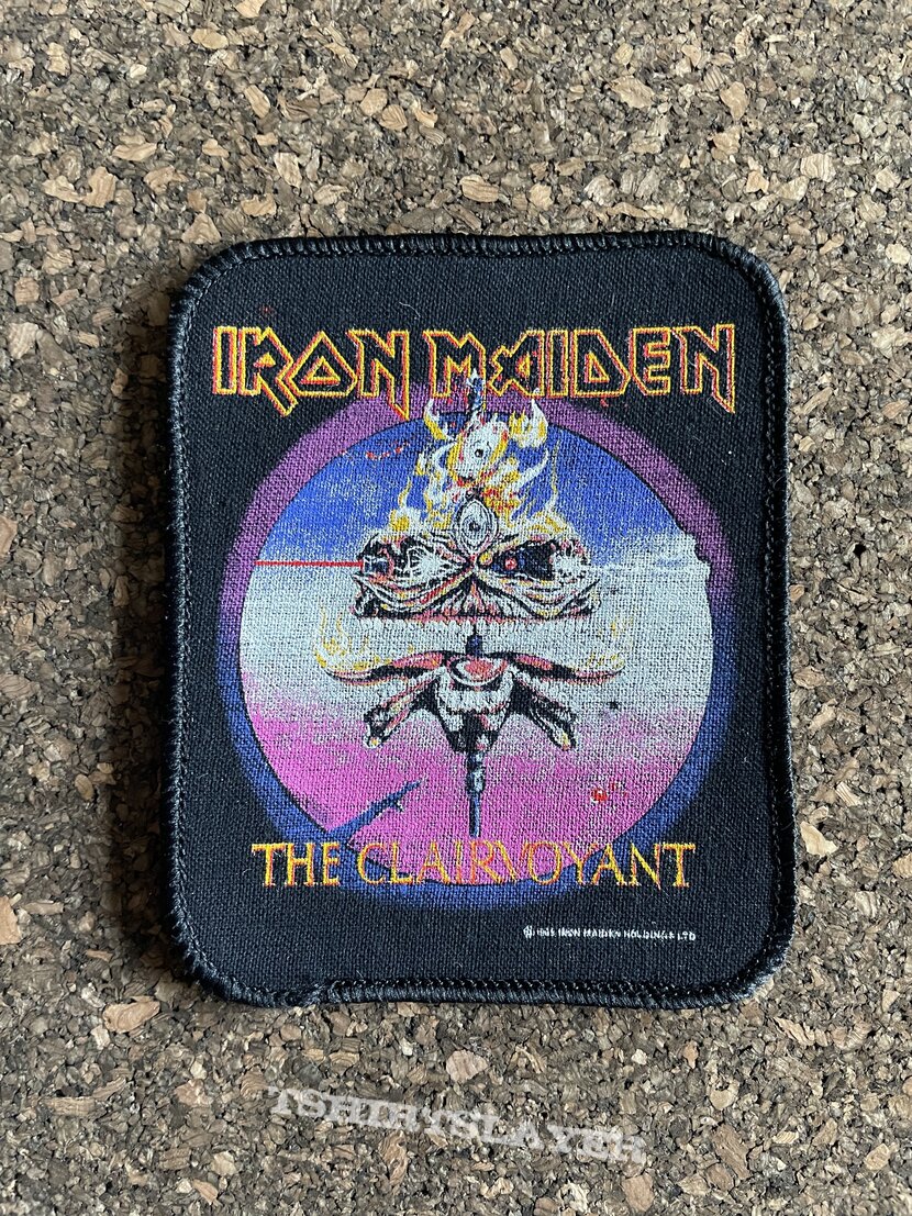  Iron Maiden the clairvoyant   1988 patch 9 8.5 X 10.5 cm brandnew  