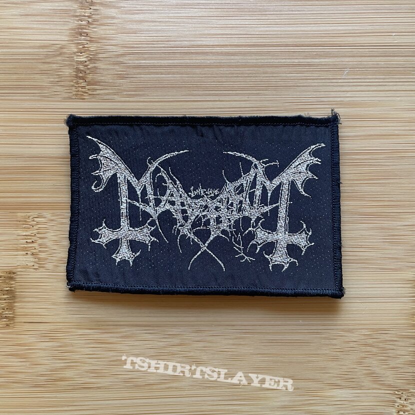 Mayhem - glitter logo, patch