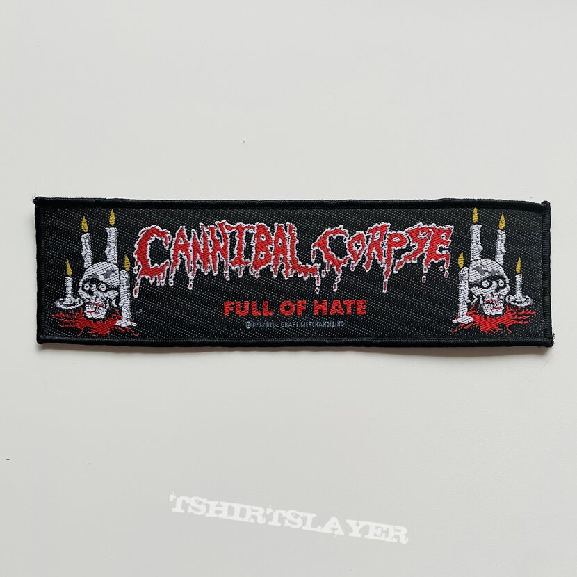 Cannibal Corpse - Full Of Hate, 1993 strip patch