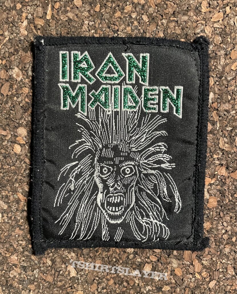 Iron Maiden Debut Eddie green logo patch