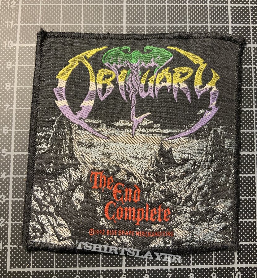 Obituary The End Complete Patch - Blue Grape 1992