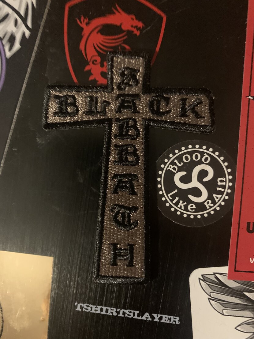 Black Sabbath mini cross patch 