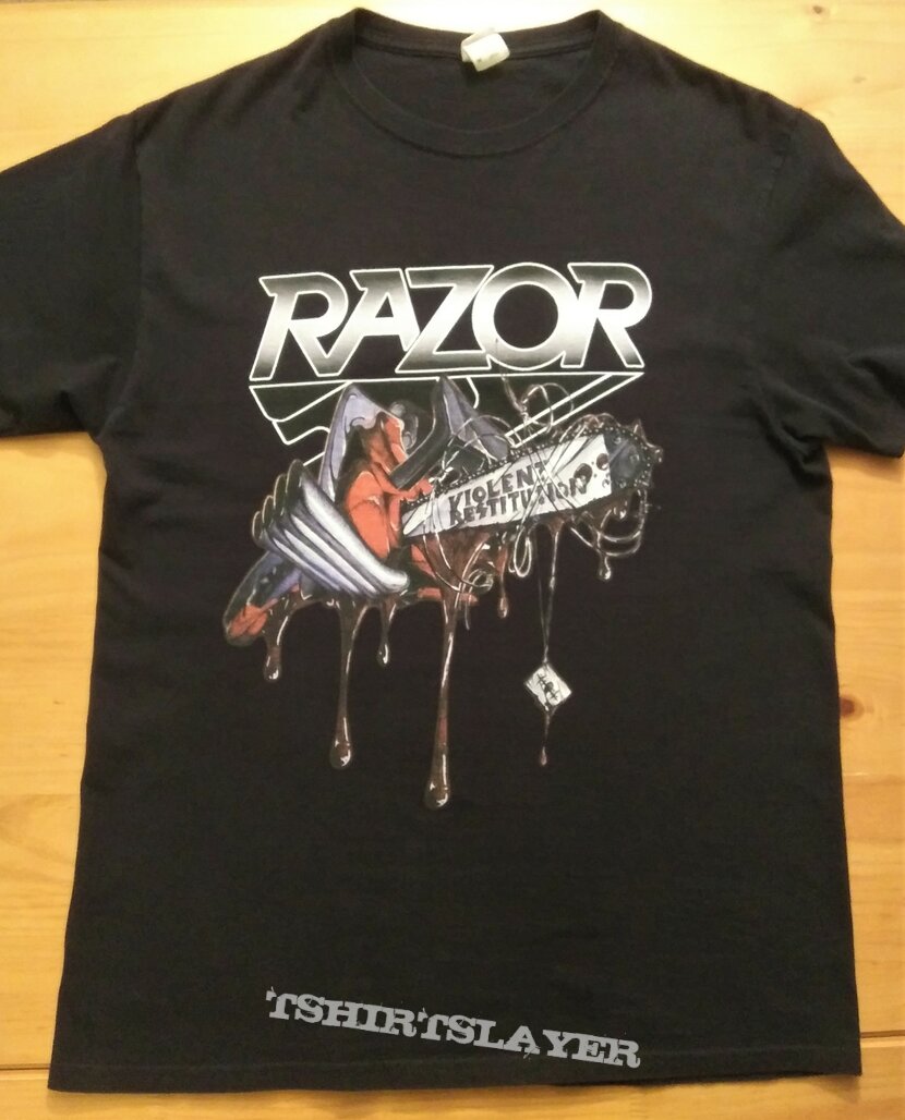 Razor - Violent Restitution T-Shirt