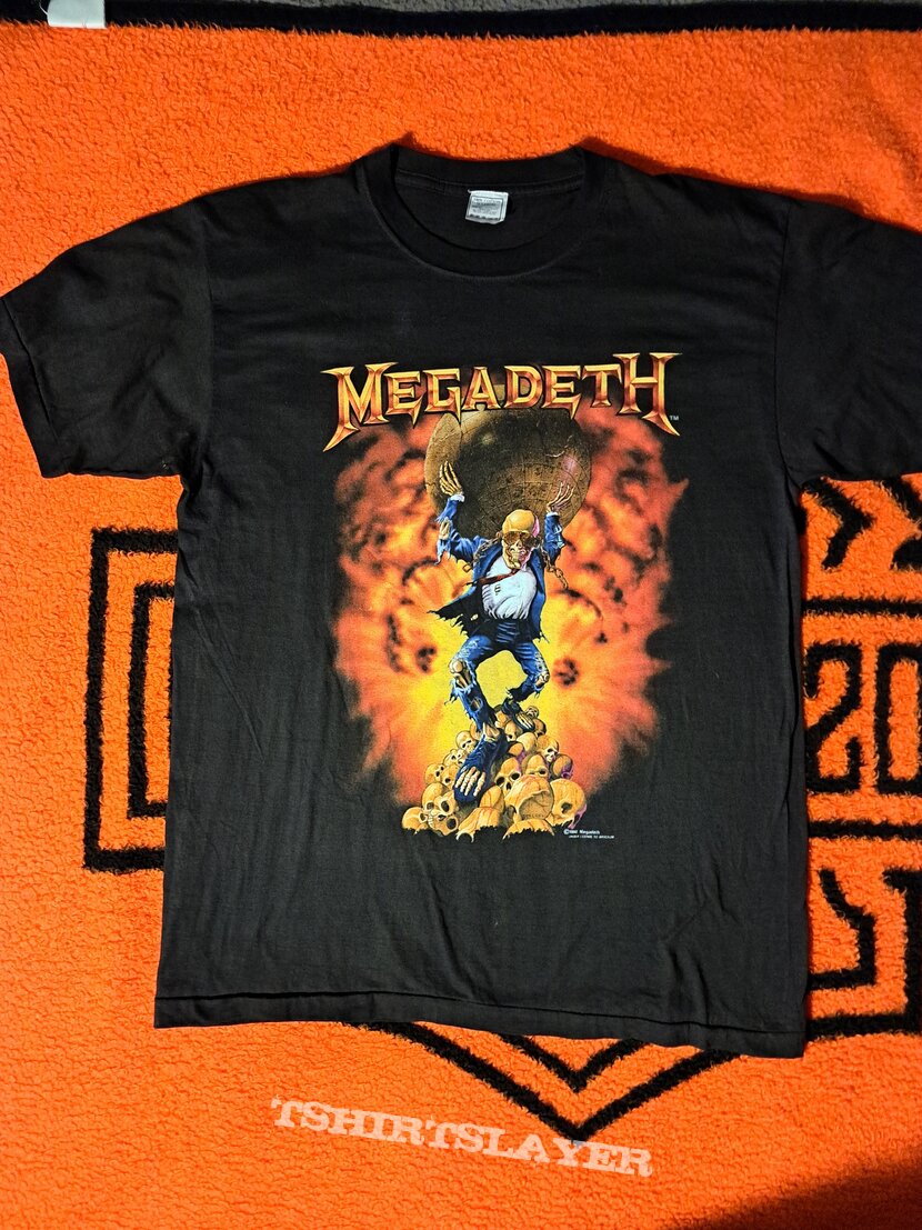 1990 Megadeth oxidation world tour tee