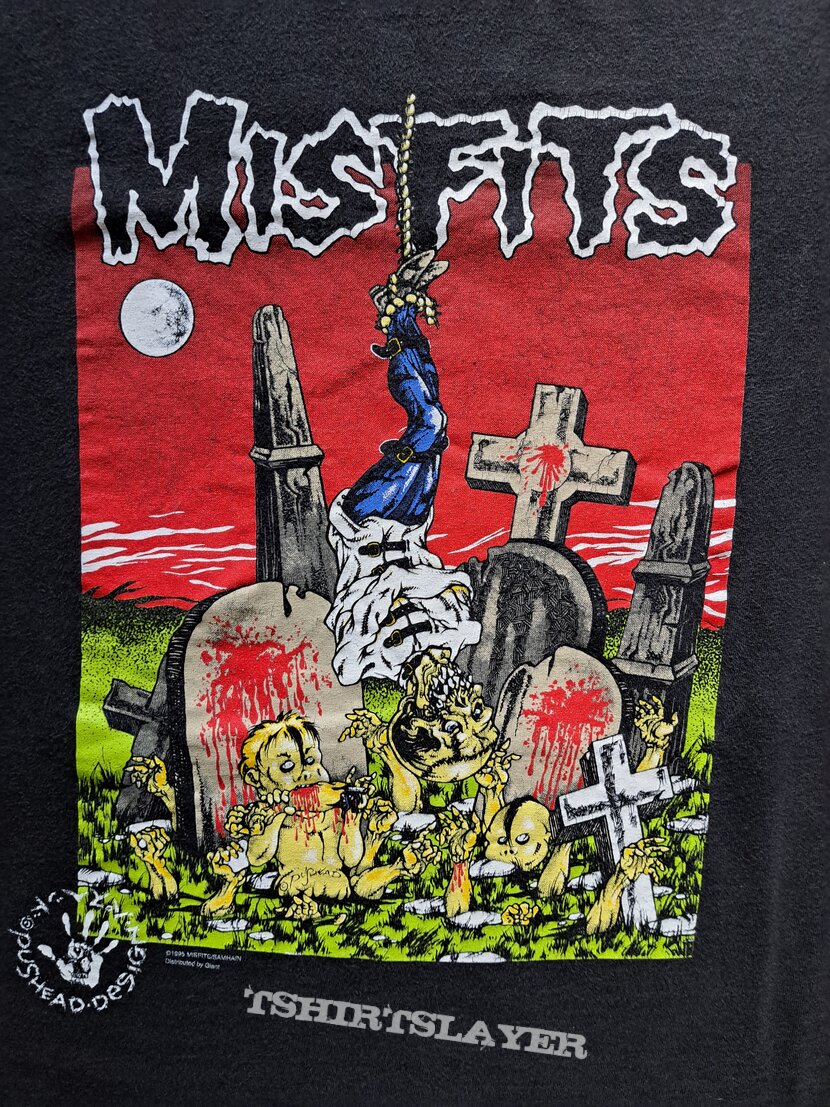 1995 Misfits pushead graveyard tee 