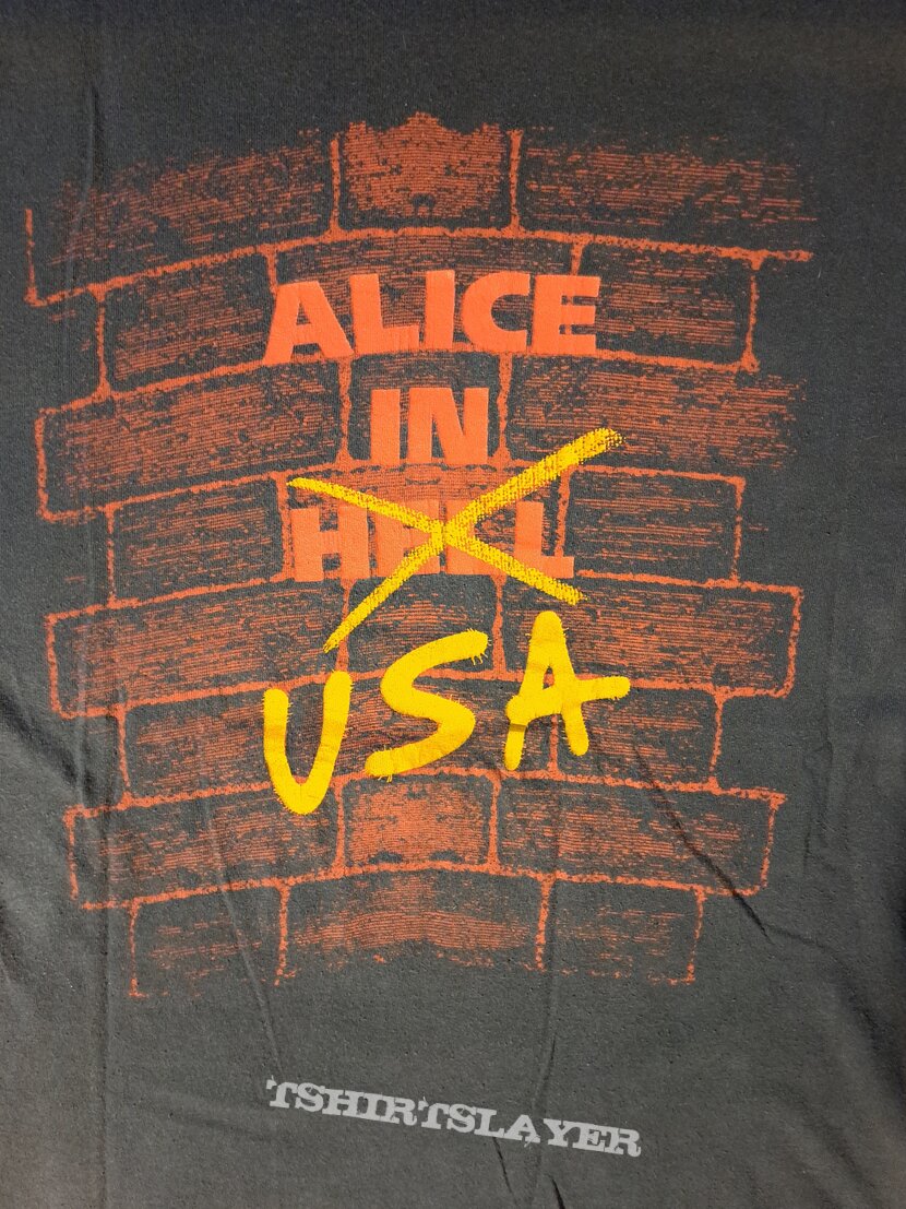 1989 Annihilator Alice in hell usa tour tee