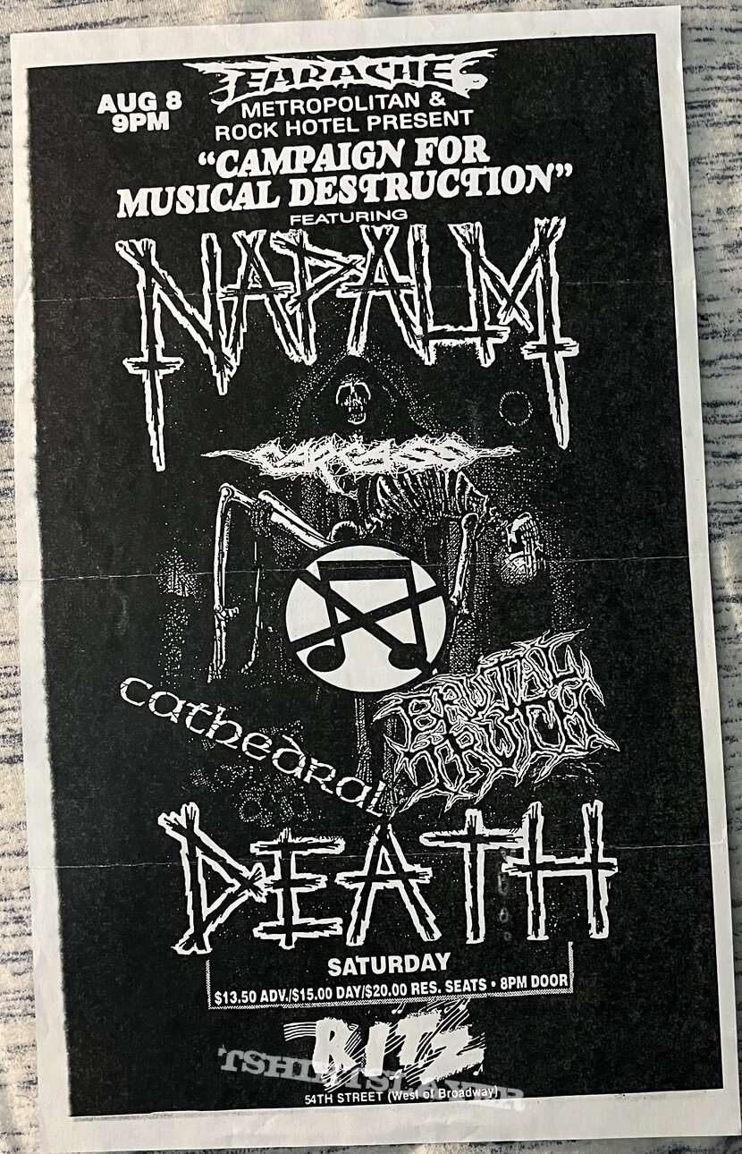 Napalm Death tour