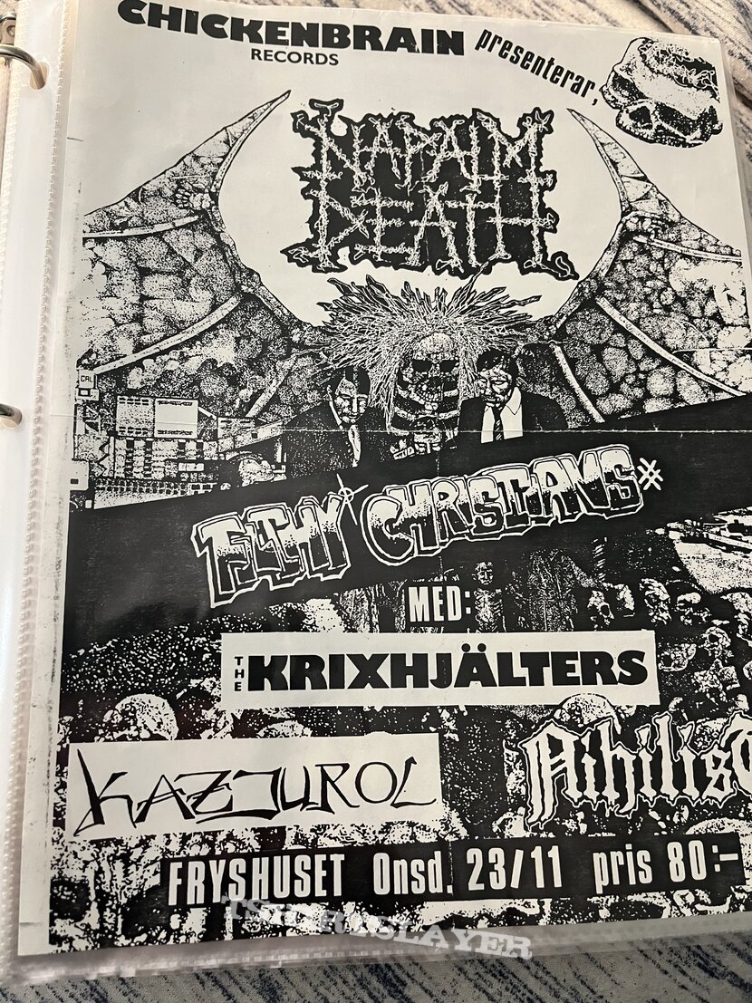 Napalm Death European flyer