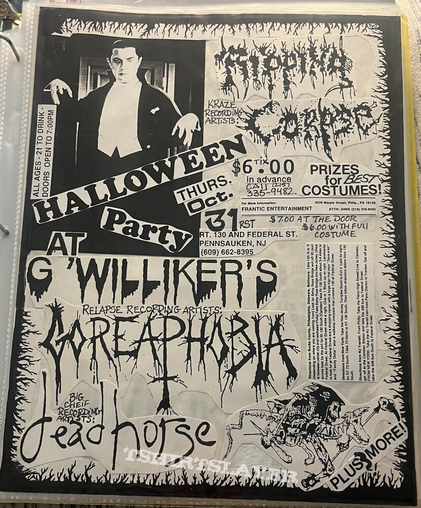 Goreaphobia G willikers master copy Halloween show