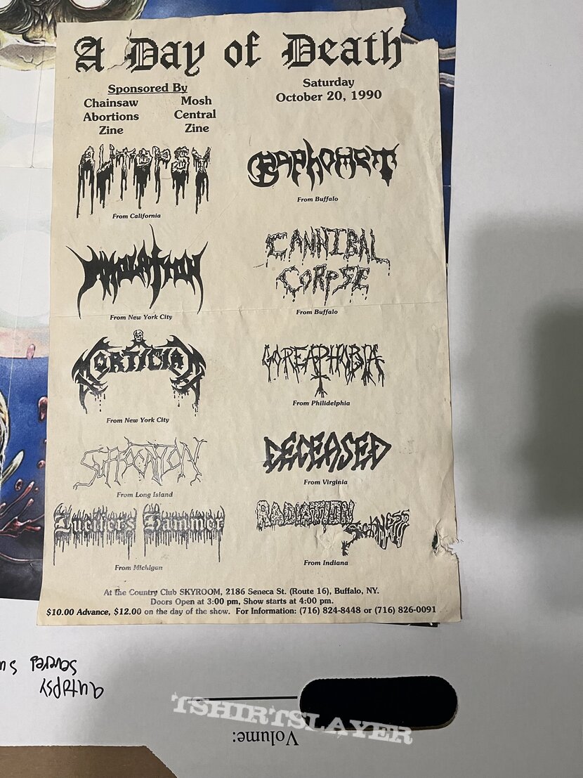 Autopsy Day of death flyer