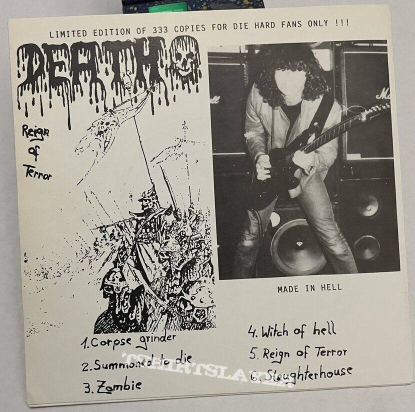 Death reign of terror 7” vinyl boot