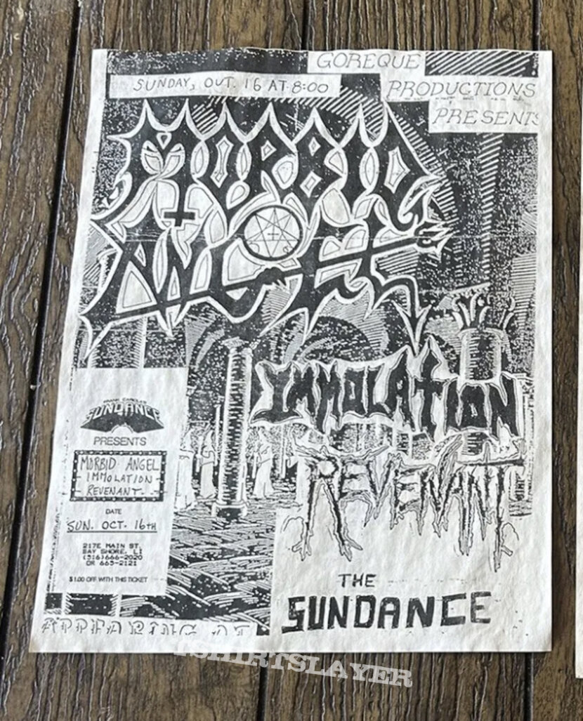 Morbid angel demo days flyer