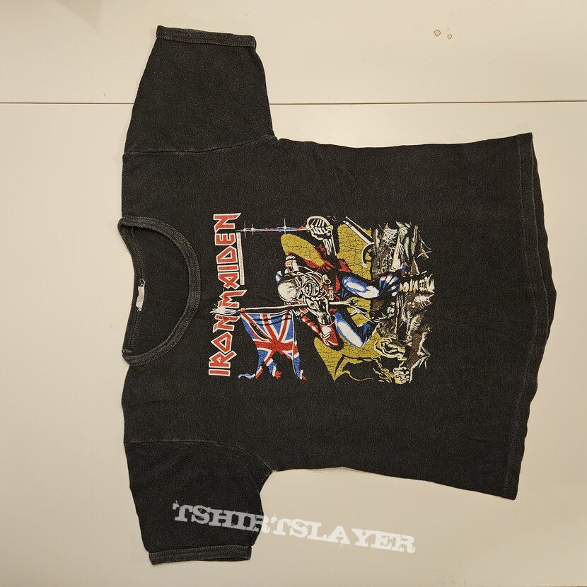 Iron Maiden the trooper 1984 official iron-on transfer print t-shirt 30$