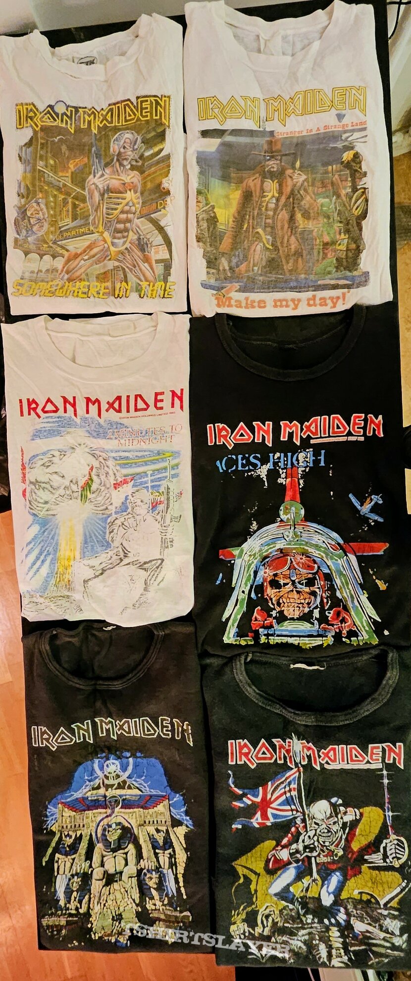 Iron Maiden the trooper 1984 official iron-on transfer print t-shirt 30$
