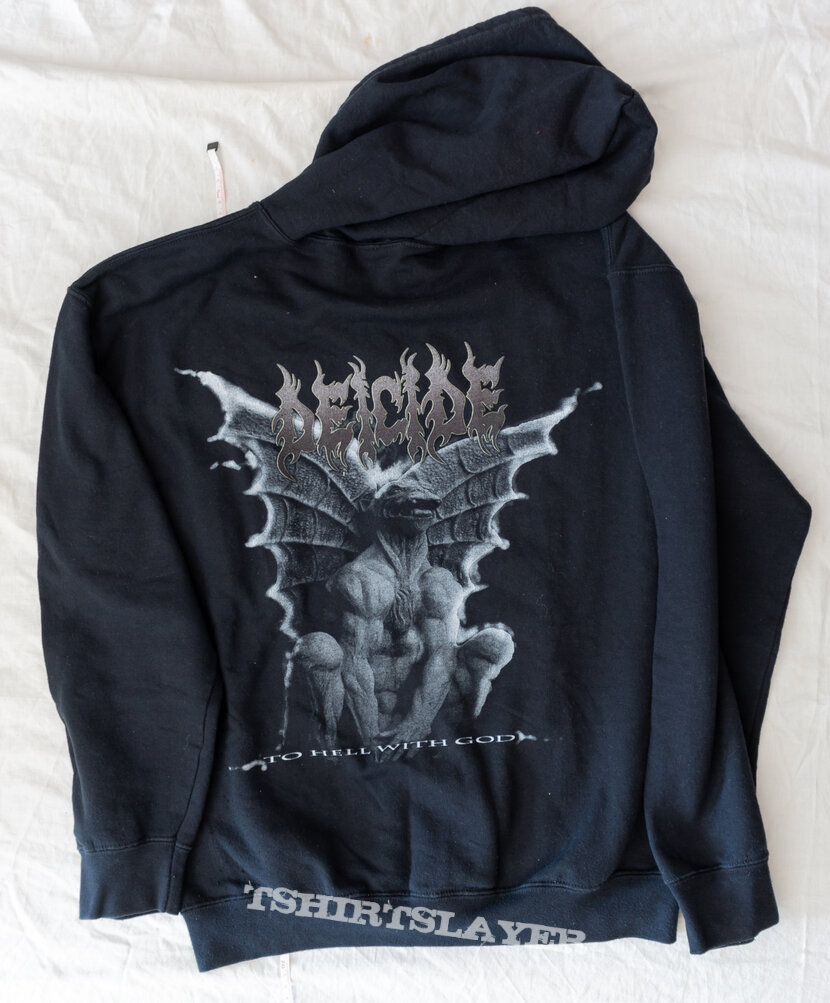 Deicide To hell with God Hoodie 40$