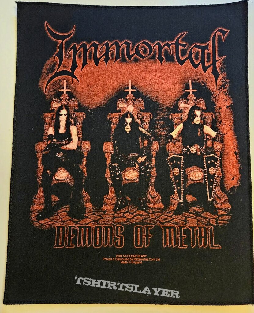 Immortal Backpatch Demons of metal 2004 England Mint condition 25$