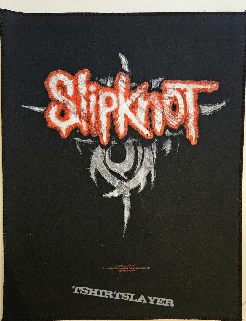 Slipknot Backpatch logo 2004 England unused Mint condition 25$ Slipknot Backpatch logo 2004 England unused Mint condition 25$