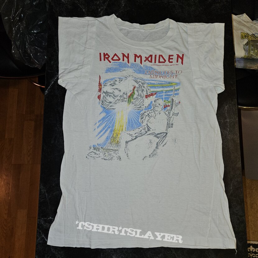 Iron Maiden 2 minutes to midnight 1985 official iron-on transfer print 