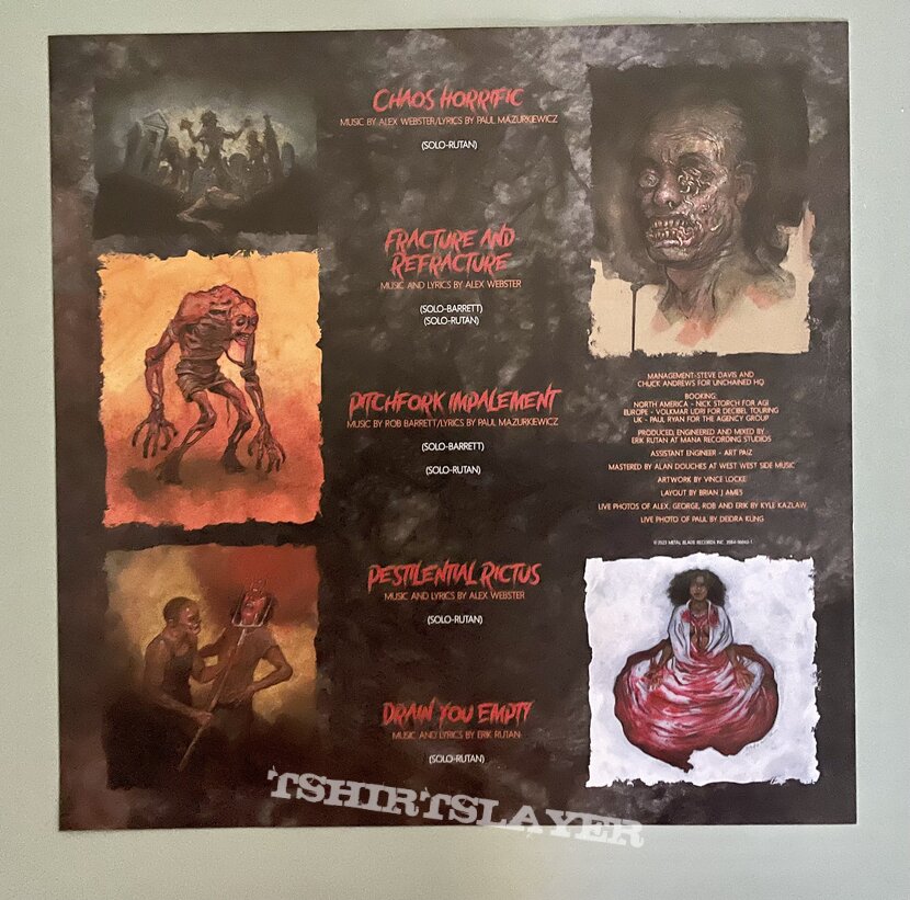 Cannibal Corpse Chaos Horrific Vinyl + Booklet