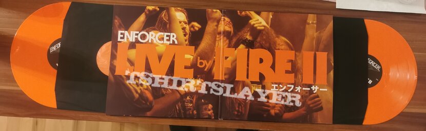 Enforcer - Live by Fire LP Signed (limited orange fluorescent) 